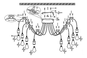 Подвесной светильник Globo Maracana A110-8