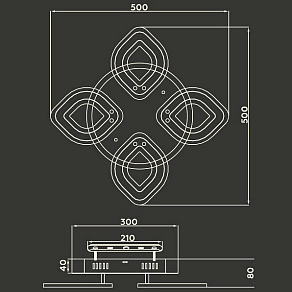 Потолочная люстра Ambrella FA FA8841
