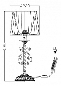 Настольная лампа декоративная Maytoni Sunrise ARM290-11-G