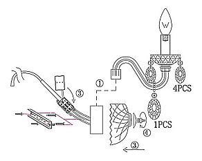 Подвесная люстра Globo Pinja 64113-6