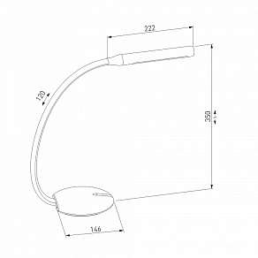 Настольная лампа офисная Eurosvet Arch 80501/1 белый 6W