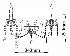 Бра Maytoni Adel ARM910-02-G