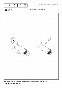 Спот Lucide Grado 22974/02/41