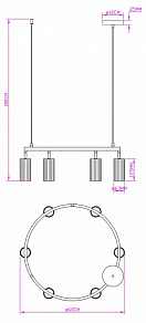 Подвесная люстра Moderli Cora V11602-6P