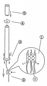 Наземный высокий светильник Globo Boston 3159
