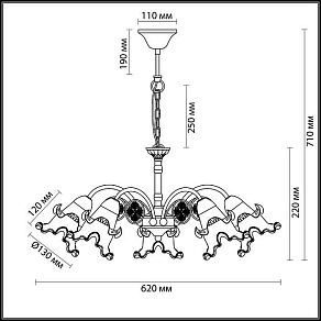 Подвесная люстра Lumion Eloisa 3450/5