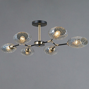 Люстра на штанге ILLUMICO TRENTO IL0272-6CSQ-25 BK AB TRENTO