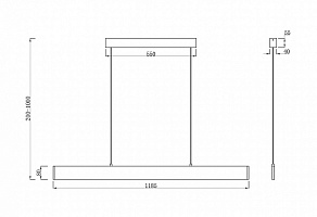 Подвесной светильник Maytoni Step P010PL-L30G4K