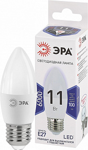 Лампа светодиодная Эра Стандарт E27 11Вт 6000K LED B35-11W-860-E27