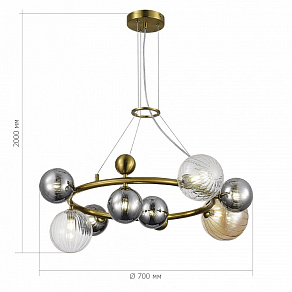 Подвесная люстра ST-Luce Sphere SL1515.303.08