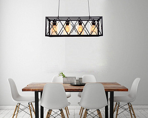 Подвесной светильник LUMINA DECO Nortis LDP 11535-4 BK