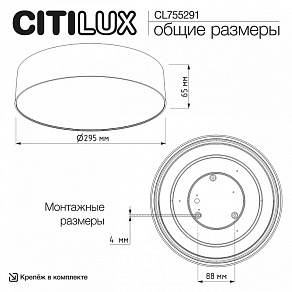 Накладной светильник Citilux BART CL755291