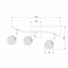 Бра Eurosvet Mirage 20042/3 золото