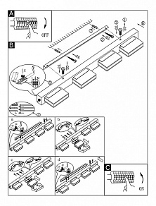 Накладной светильник Globo Harper 41697-4