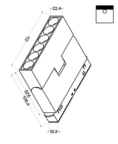Накладной светильник Maytoni Points rot TR033-2-6W3K-B