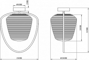 Светильник на штанге Moderli Julia V2882-1C