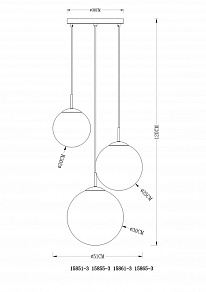 Подвесной светильник Globo Varus 15861-3