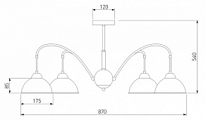 Люстра на штанге Eurosvet Atlantis 70043/8 белый