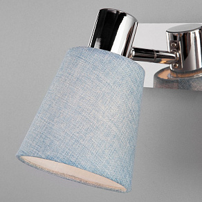 Спот Eurosvet Culver 20080/2 хром/голубой