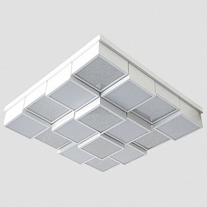 Накладной светильник Ambrella Orbital Crystal Sand FS1540 WH/SD 108W D540*540
