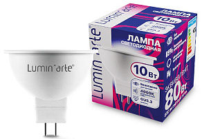 Лампа светодиодная Luminarte  GU5.3 10Вт 4000K LSTD-MR16-10W4KGU5.3