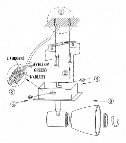 Бра Globo Parry 54530-1