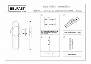 Бра Belfast Witham 2258-60 BL