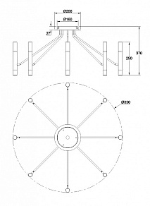 Потолочная люстра Maytoni Vigo MOD620CL-16B