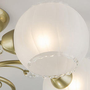 Люстра на штанге Eurosvet Jeanne 30146/5 перламутровое золото