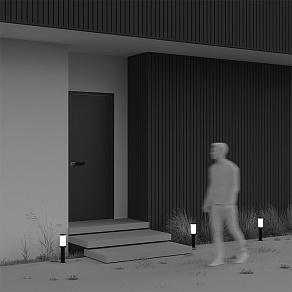 Наземный низкий светильник Maytoni Outdoor Rib O502FL-01B