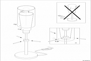 Настольная лампа декоративная Eglo Pinto Nero 90308