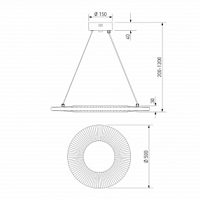 Подвесной светильник Eurosvet Kreis 101001 LED