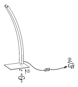 Настольная лампа декоративная Globo Ace 58382