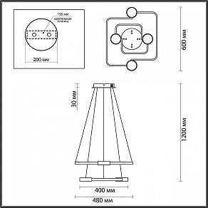 Подвесной светильник Lumion Sheridan 5250/92L
