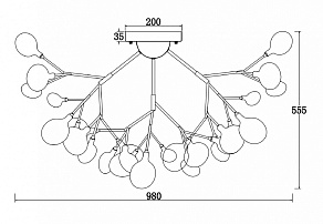 Потолочная люстра Freya Florencia FR5049CL-36B