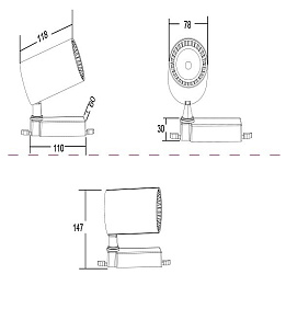 Светильник на штанге Maytoni Vuoro TR029-3-10W3K-W