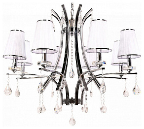 Подвесная люстра LUMINA DECO Glamour LDP 66247-8 WT+CHR