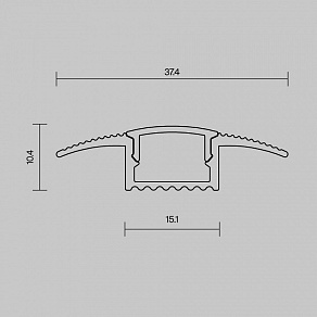 Профиль встраиваемый Maytoni Led Strip  636023