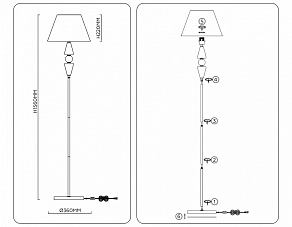 Торшер Ambrella Light LH LH75265