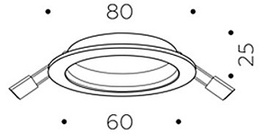 Встраиваемый светильник Ambrella Light C C6513