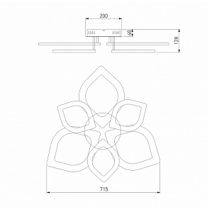 Потолочная люстра Eurosvet Garden 90228/6 белый