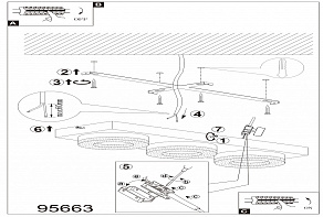 Накладной светильник Eglo ПРОМО Fradelo 95663