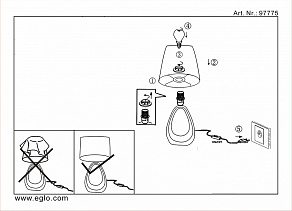 Настольная лампа декоративная Eglo ПРОМО Bellariva 1 97775
