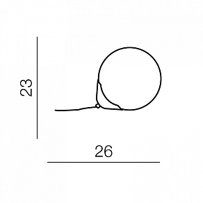 Настольная лампа декоративная Azzardo Aris 1 AZ2054