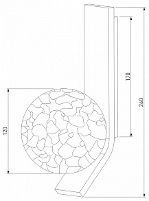 Бра Eurosvet Luxor 40019/1 серебро