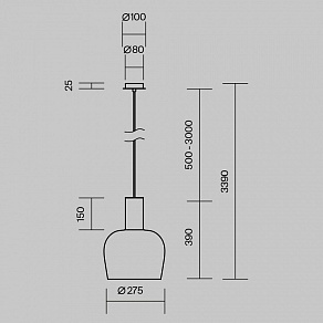 Подвесной светильник Maytoni Smart Casual MOD414PL-L7B3K