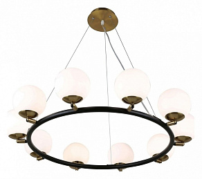 Подвесная люстра LUMINA DECO Modica LDP 6032-10 BK+MD