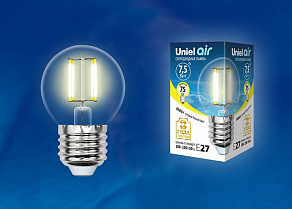 Лампа светодиодная Uniel Air E27 7.5Вт 3000K UL-00003252