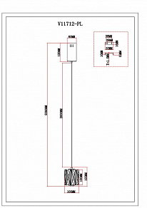 Подвесной светильник Moderli Prismique V11712-PL