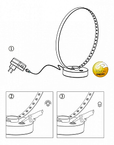 Настольная лампа декоративная Globo Bague 28000